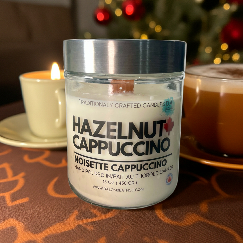 Hazelnut Cappuccino Soy Candle - 15 oz