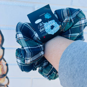 Blue Highland Tartan XXL Scrunchies