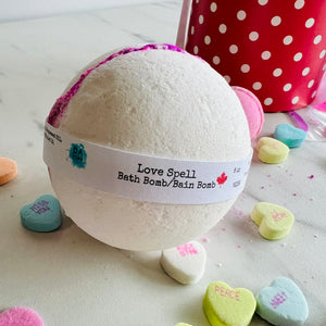 💖 Love Spell Bath Bomb – Valentine's Day Collection 💖