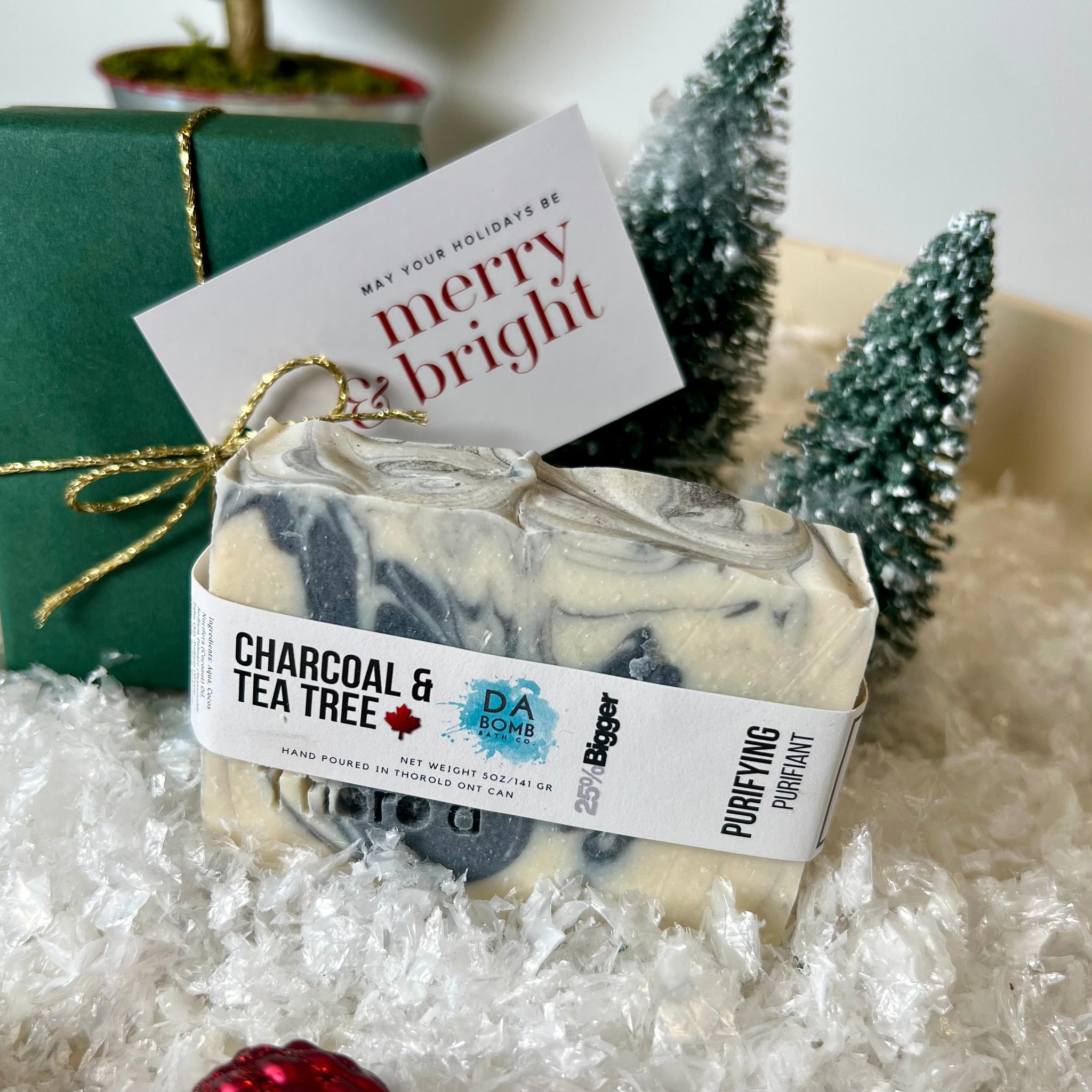 Tea Tree & Charcoal Cold Press Soap  25% Bigger