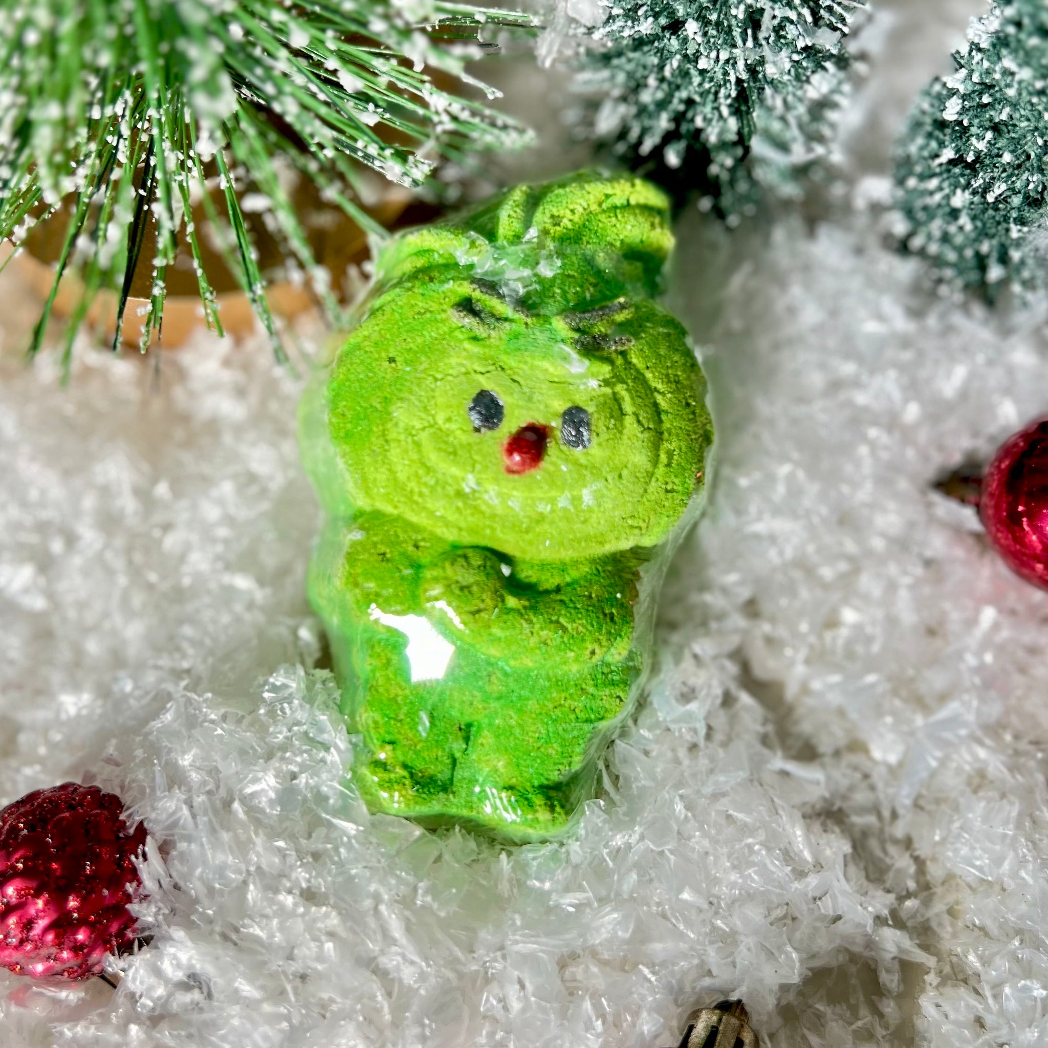 Grinch Labubu Bath Bomb Inspired