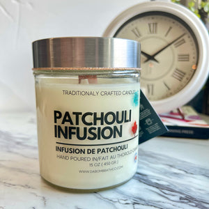 Patchouli Infused Soy Candle - 15 oz
