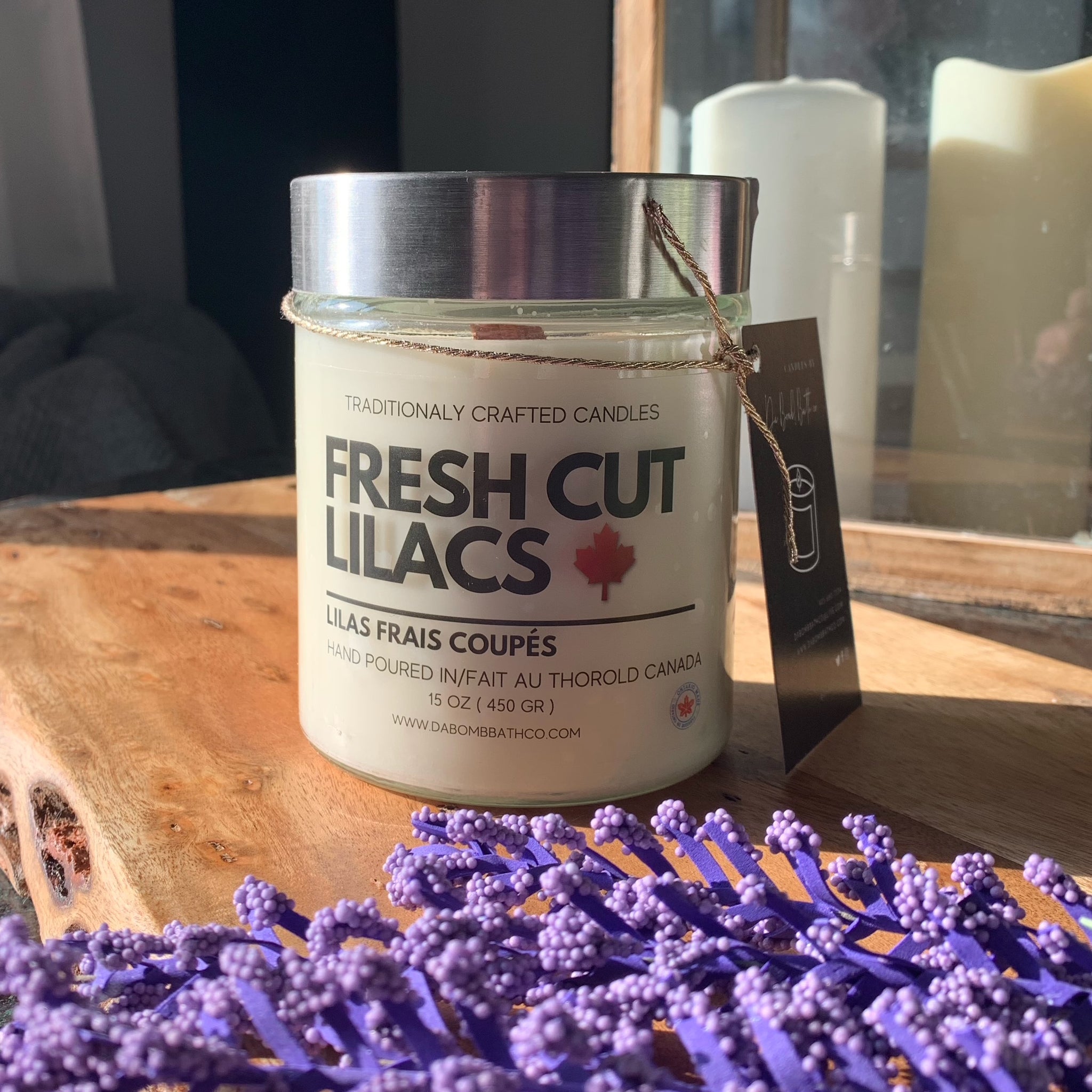 Fresh Cut Lilacs Soy Candle - 15 oz