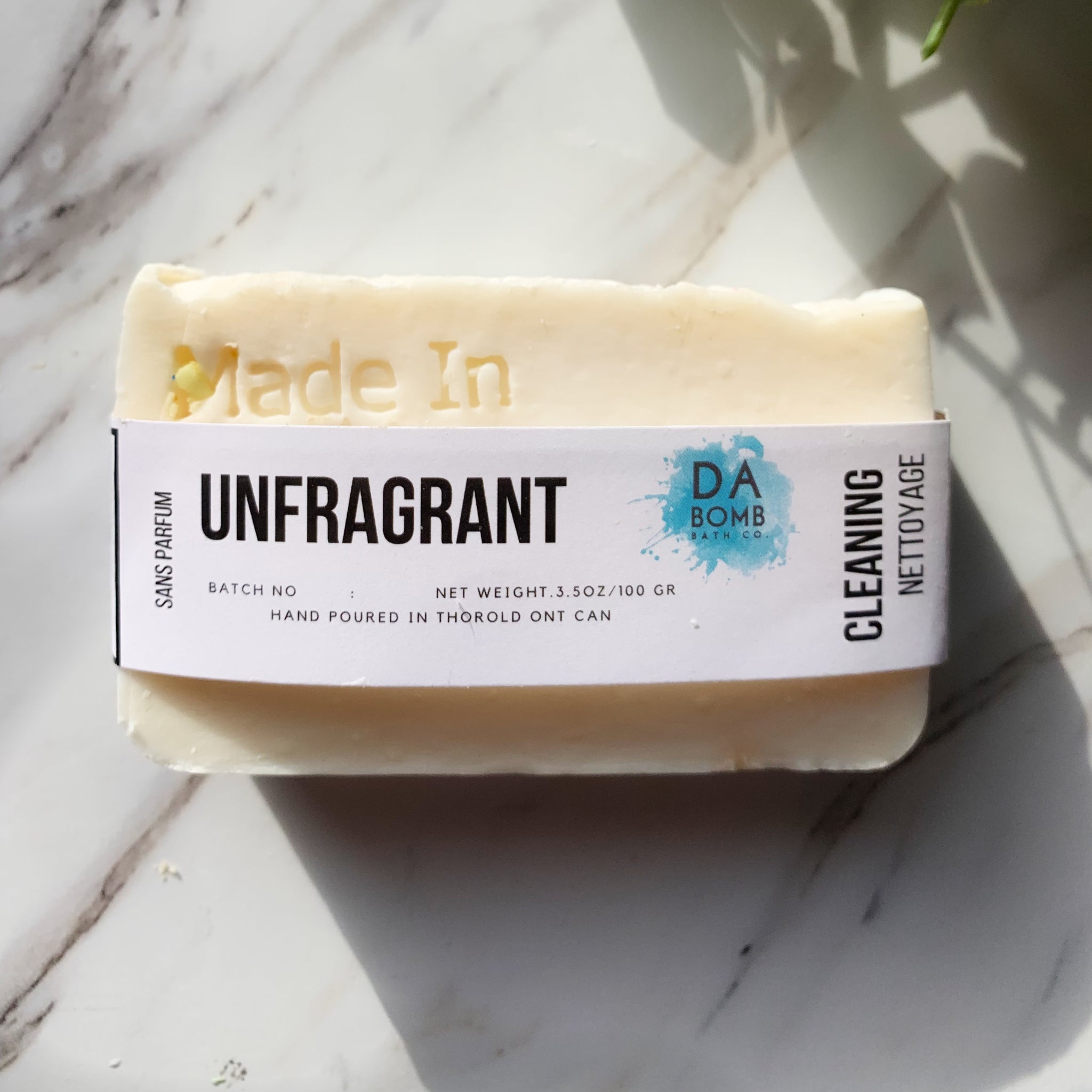 Unscented  Cold Press Soap